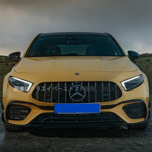 ベンツ Aクラス ACLASS W177 A180 A200 A220 2019 AMG GTスタイル フロントグリル ACLASS エア口 外装 カスタムパーツ BRIGHTFACE_UK