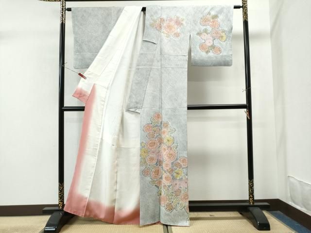 平和屋着物○訪問着 総絞り 舞花文 正絹 逸品 CAAS7515yc - メルカリ