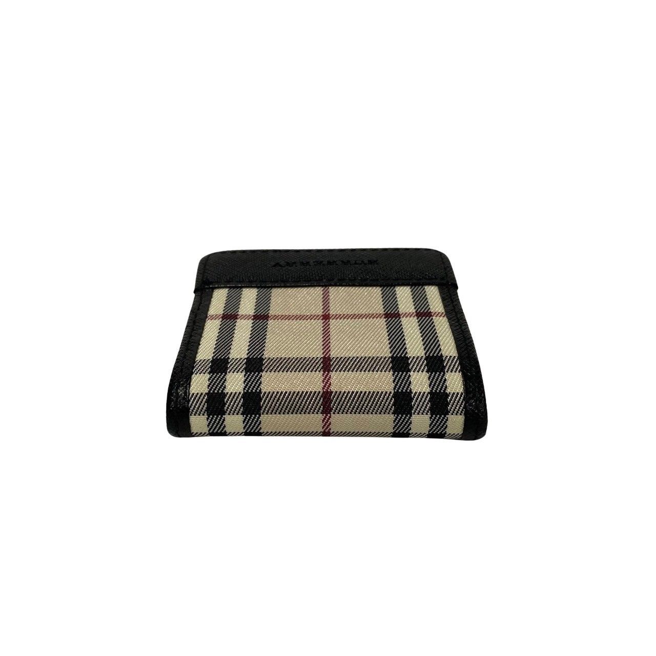 新品未使用　BURBERRY バーバリー コインケース レザー ノバチェック ほぼ未使用 箱付き BURBERRY バーバリー ノバチェック 柄 ロゴ