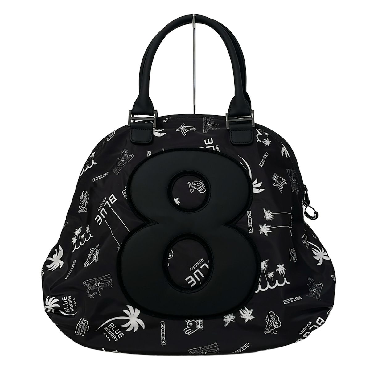 muta ムータ ボストンバッグ - 黒×白 シューズスペースあり