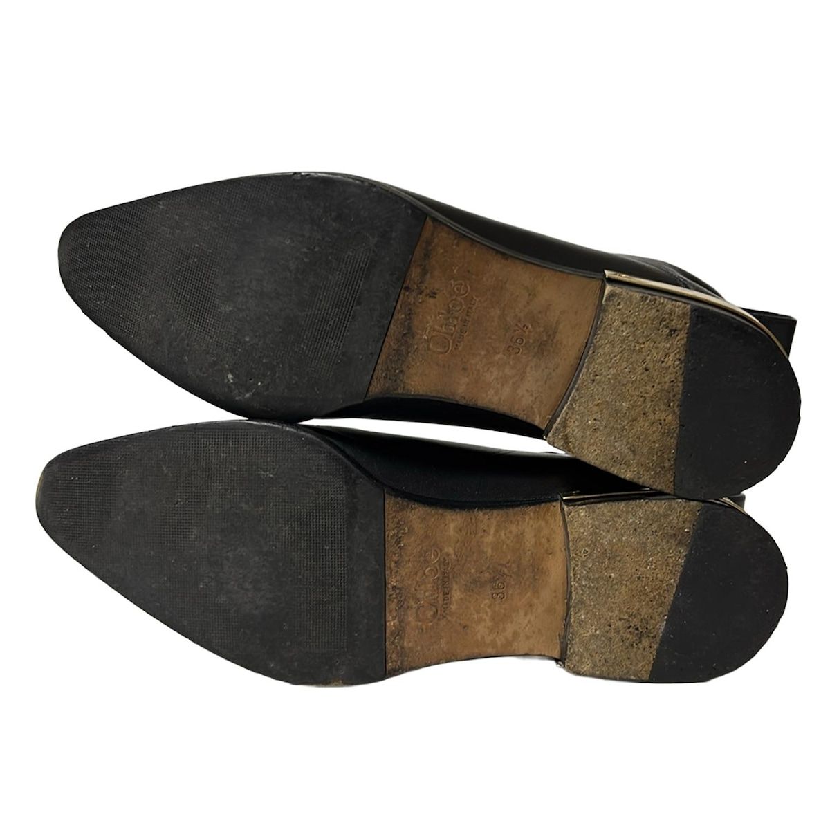 Chloe クロエ ショートブーツ 36 1 2 レディース - 黒 レザー WWW_USTAUSTRALIA_COM_AU