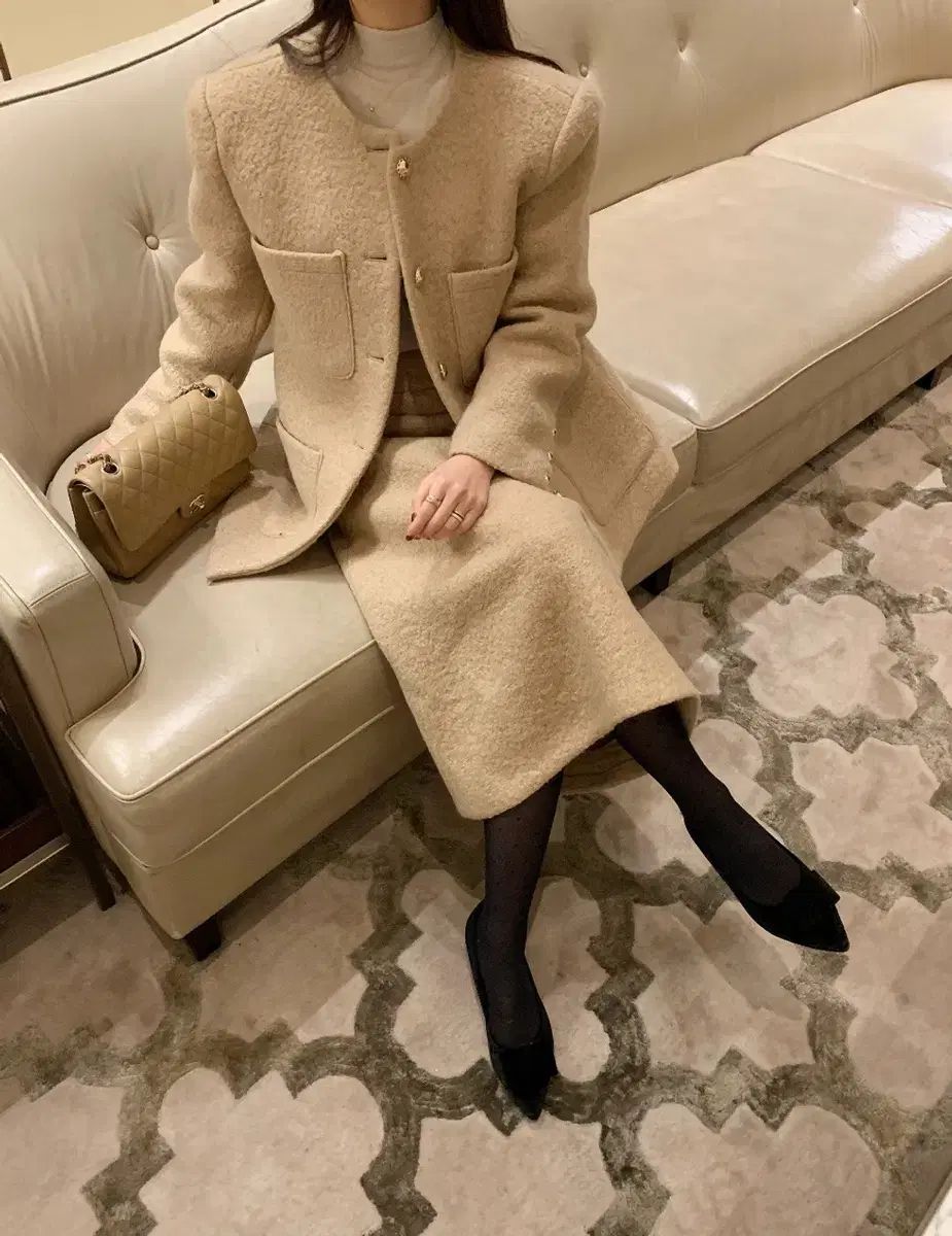 byssiny 落花生 ツイード セットアップ WWW_NOITHATQUANGTHANH_NET