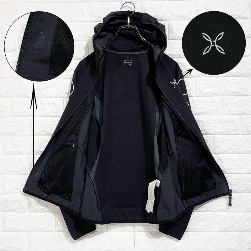 MONTURA モンチュラ フラッシュ スカイ ジャケット 黒 レディース S ソフトシェル ウインドブレーカー サイクリング WWW_NOITHATQUANGTHANH_NET