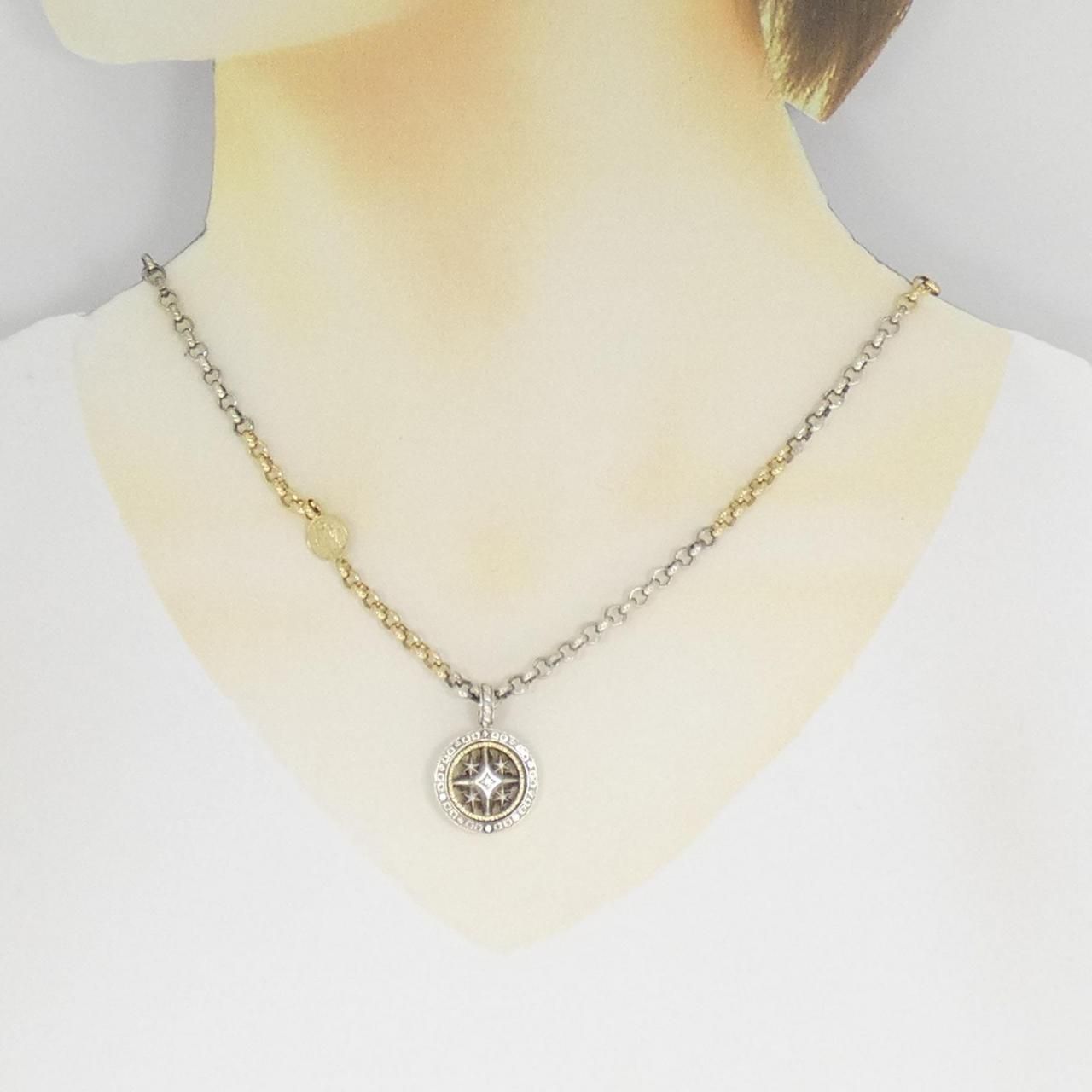 エスジェーエックス 750YG 925 ネックレス 0.07CT SIROKUMA-CORPORATION_COM