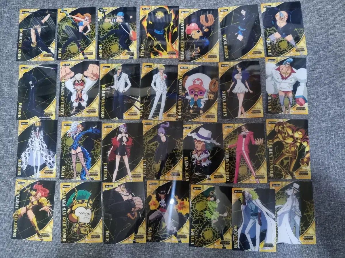 ONE PIECE ワンピース クリア カード ゴールド セット 1 回