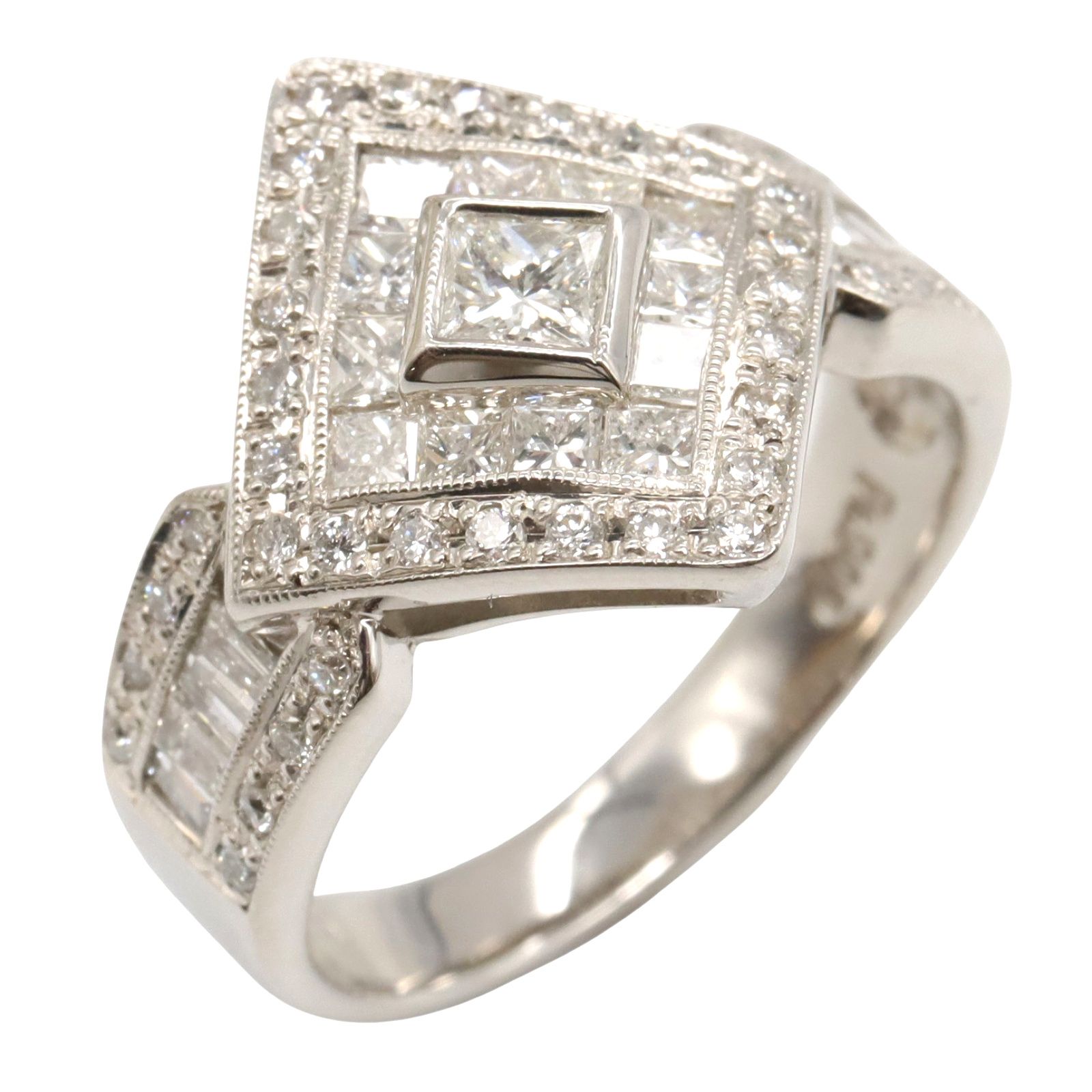 ジュエリー JEWELRY リング 指輪 ダイヤモンド リング ﾀﾞｲﾔ 6.4g 11 Pt900プラチナ ダイヤモンド リング レディース Used A