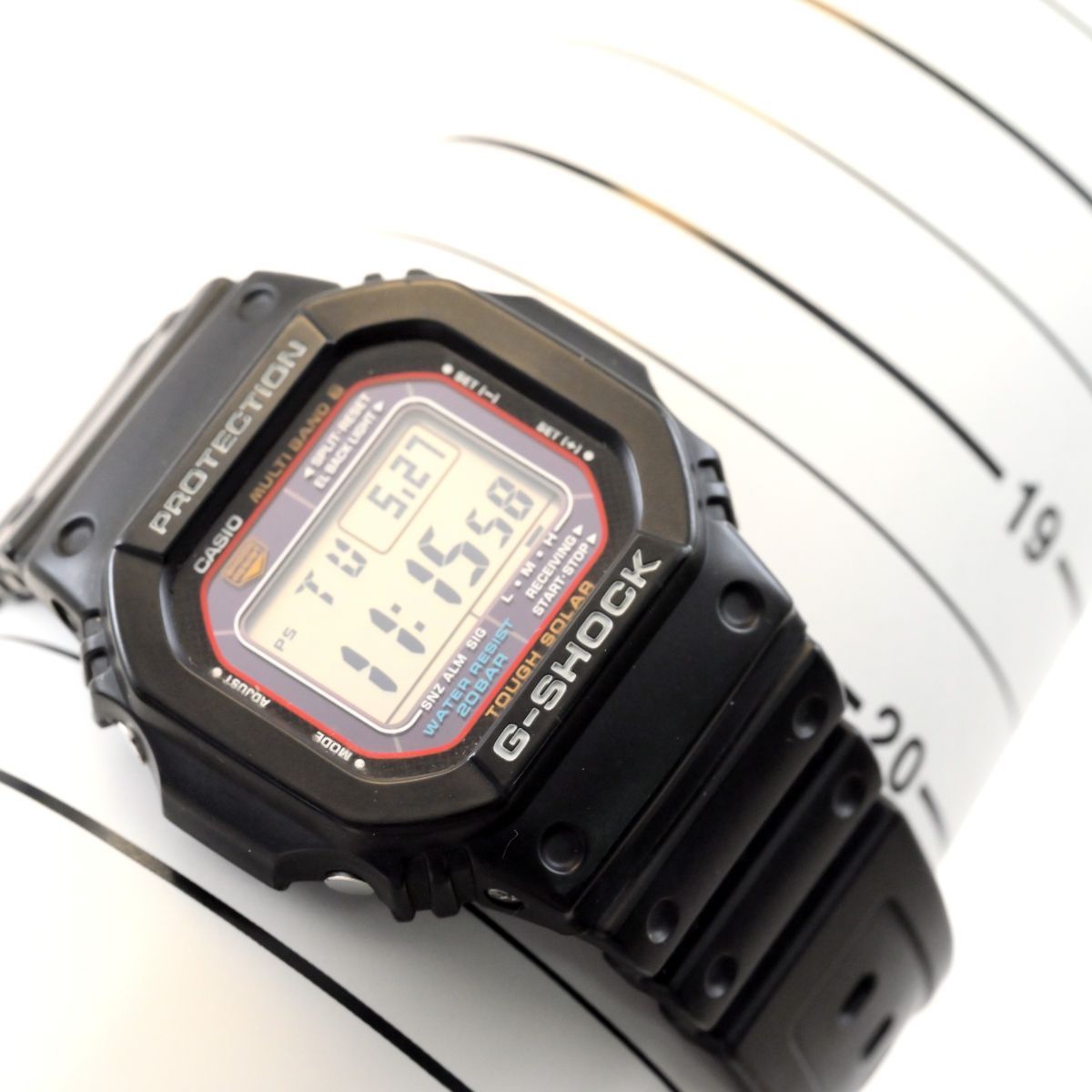 良品 カシオ Casio G-SHOCK 電波ソーラー GW-M5610 44mm Black Resin 
