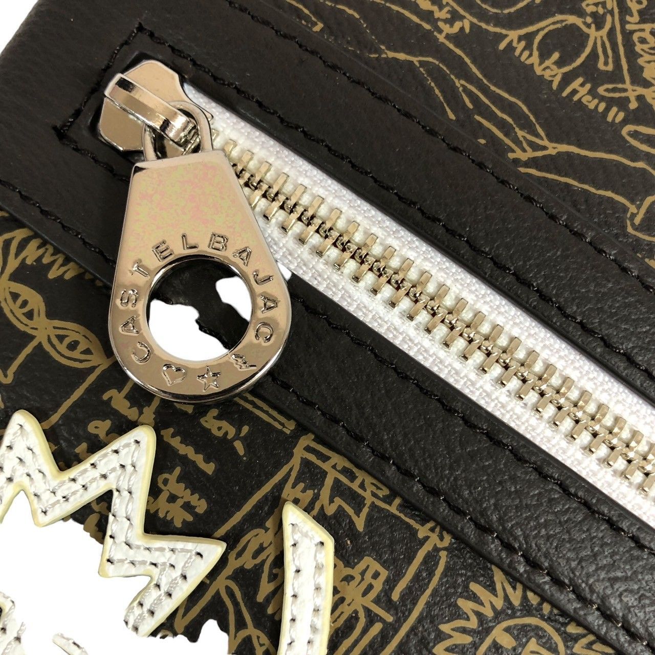 極美品 カステルバジャック ガルニエ ショルダーバッグ ブラウン 総柄 CASTELBAJAC】カステルバジャック ショルダーバッグ チョコ