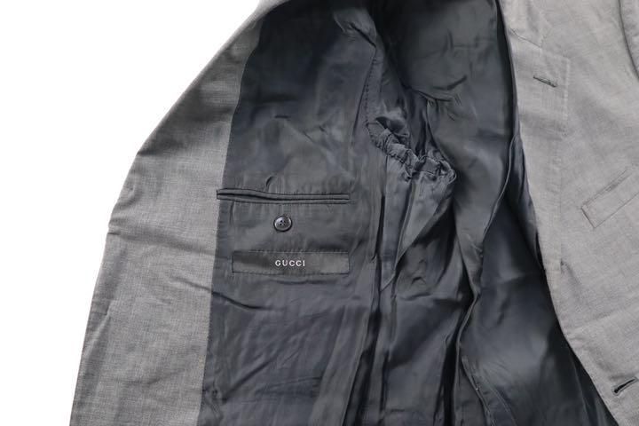 GUCCI グッチ ジャケット スーツ ウール サイズL~LL グレー