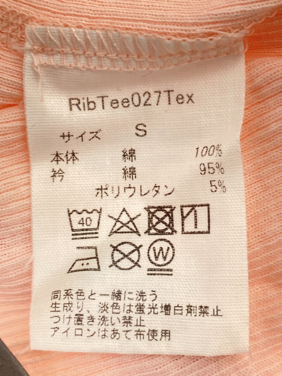 新品　タグなし　overneath rib tee Mサイズ OVERNEATH Rib Tee 027 Tex Tシャツ レディース ピンク S - メルカリ