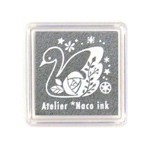 (まとめ)#こどものかお インクパッド 田口奈津子アトリエナコインク クールグレイ 4170-181 【×30セット】