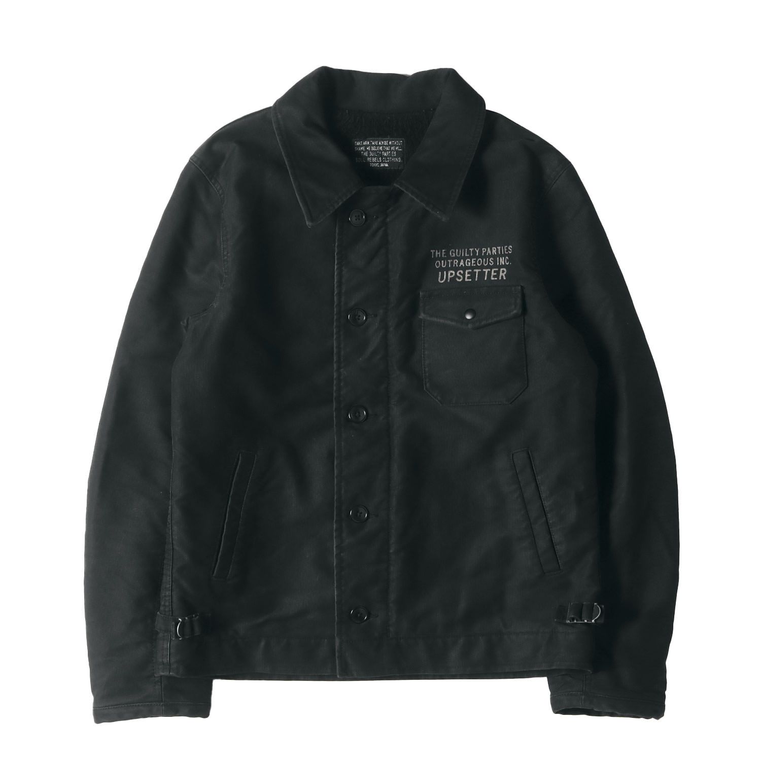 WACKO MARIA ワコマリア ジャケット サイズ:XL 00s ヌードレディー A-2 デッキジャケット A-2 DECK JKT ブラック 黒 アウター ブルゾン 上着【メンズ】