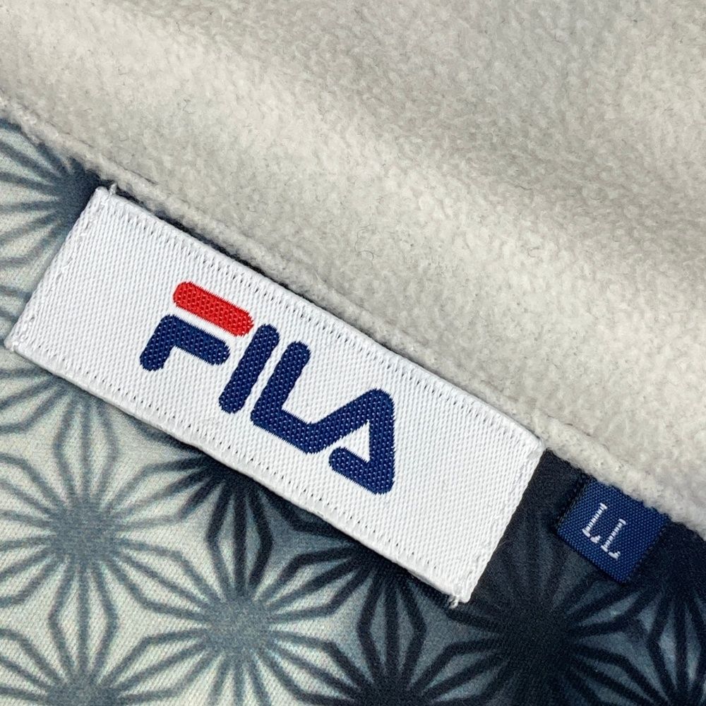 フィラ ゴルフ フルジップ ジャケット サイズLL チェック柄 裏地フリース フィラゴルフ チェック柄 裏フリース 3層ボンディング フルジップ