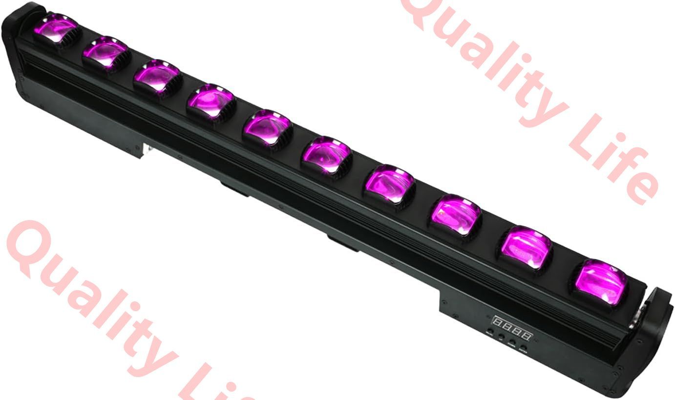 10×15W RGBW 4-in-1 LED ステージ照明DJムービングライト ストリップウォッシュ|ビームLEDライトバー 39インチ長 ステージ照明ライト - パーティー パブ クラブ 結婚式イベント カーニバルフェスティバル ディスコ用ステージ