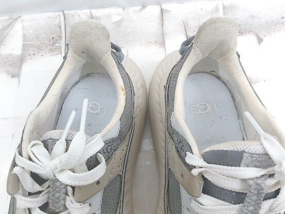 UGG アグ 厚底ヌバックメッシュスニーカー ベージュ系グレー系グレージュ 中古・古着通販】UGG (アグ) ローカットスニーカー グレージュ サイズ