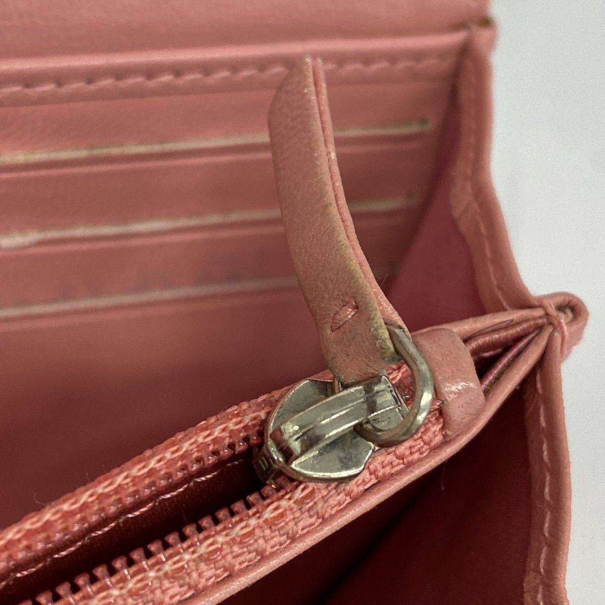 ☆SALE【5gd5003-h】シャネル 長財布 カメリア ラムスキン ピンク  