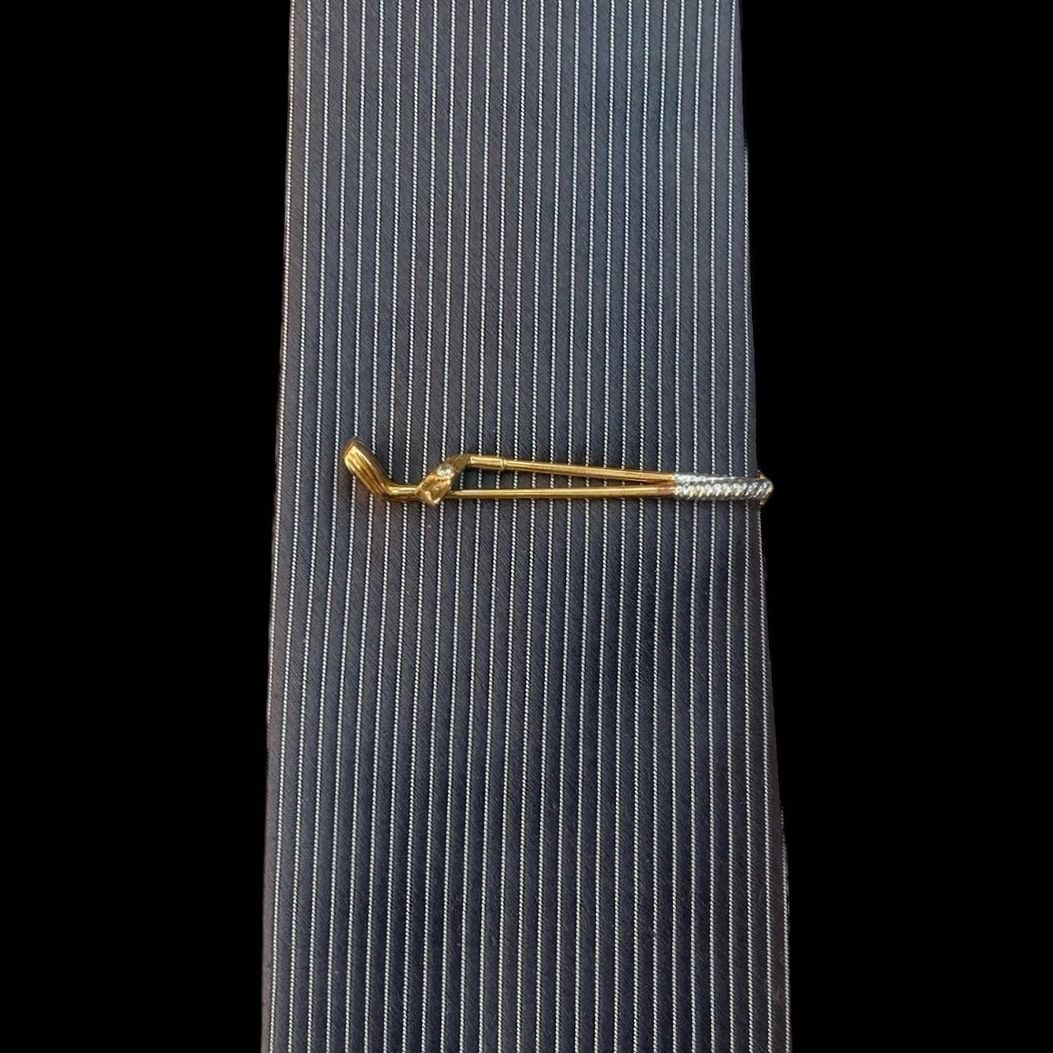 希少美品⭐️18金+ダイヤのネクタイピン】 ゴルフセット