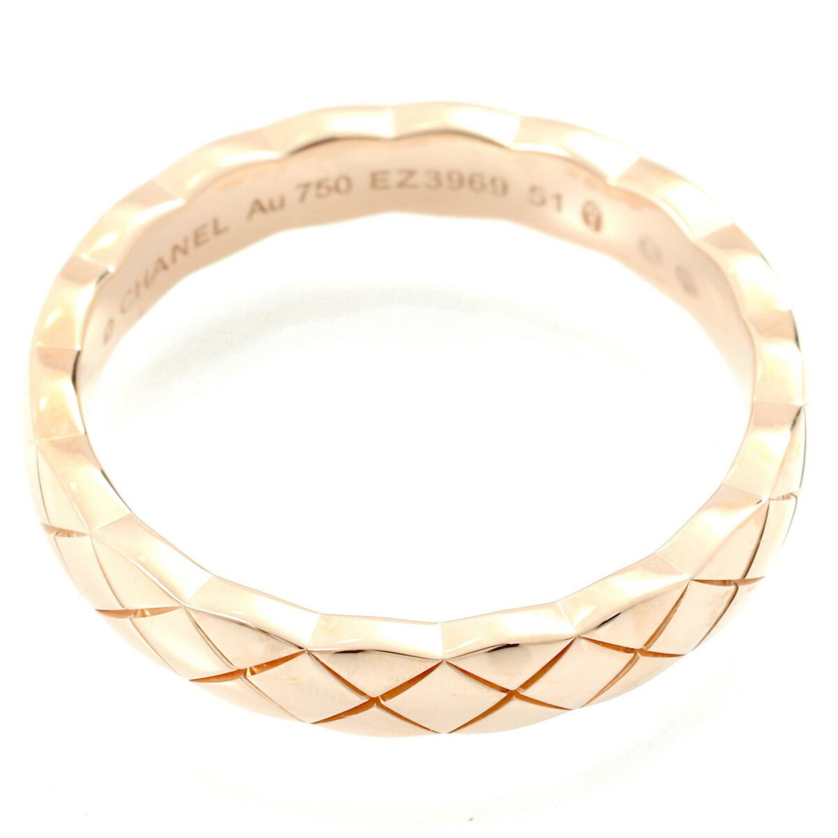 シャネル ココ クラッシュ リング ミニモデル 指輪 J11785 K18 11号 