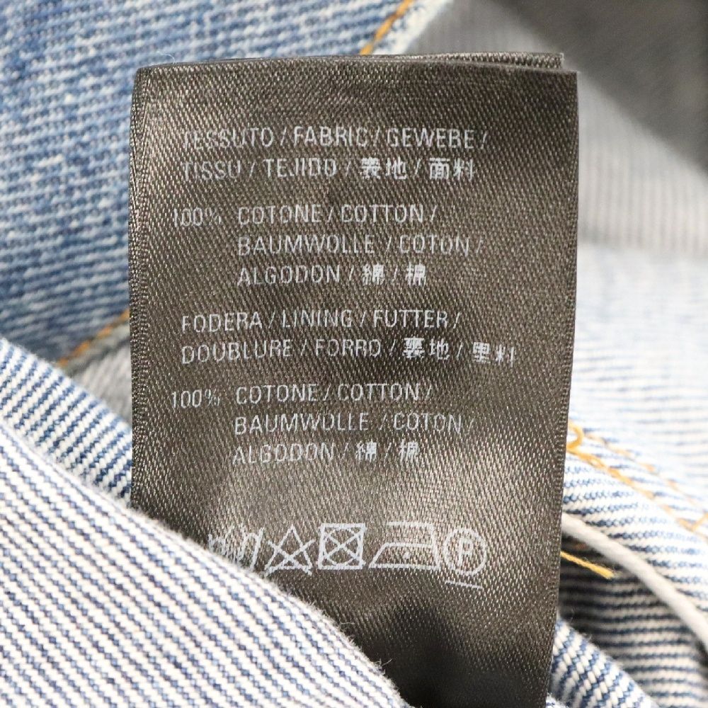 関税込◆*BALENCIAGA*デニム バックレースアップ ジャケット BALENCIAGA (バレンシアガ) Back Logo Denim Jacket バックロゴ