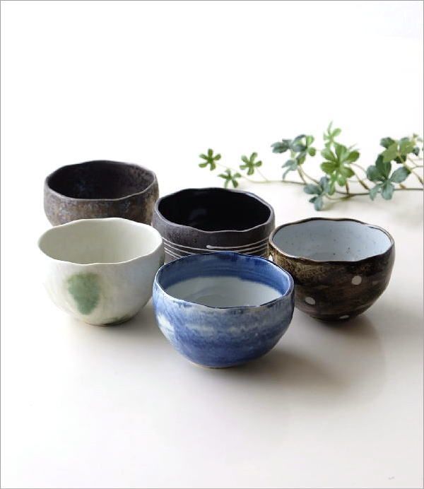 マルチカップ 5個 セット 磁器 おしゃれ 煎茶碗 小鉢 サラダ