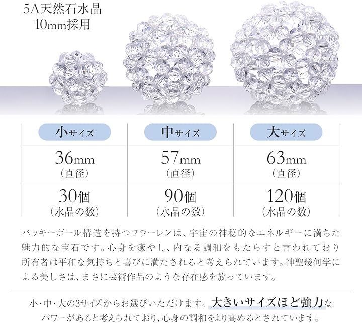 Amazon.co.jp: 神聖幾何学 フラーレン 水晶 10ミリ水晶 【最強の
