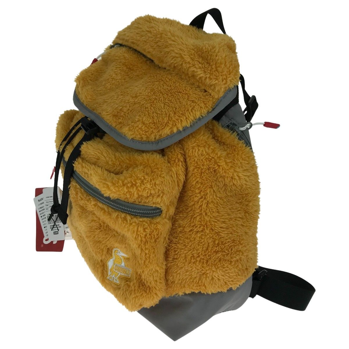 ##CHUMS チャムス エルモフリースデイパック リュック 約7L ＣＨ60-3390-Ｙ030-00 イエロー／グレー チャムス（CHUMS）（レディース、キッズ）バックパック リュック エルモフリースデイパック CH60-3829-N057