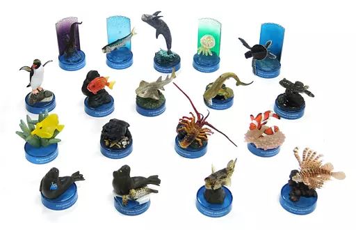 トレーディングフィギュア 全18種セット 新江ノ島水族館立体生物図録
