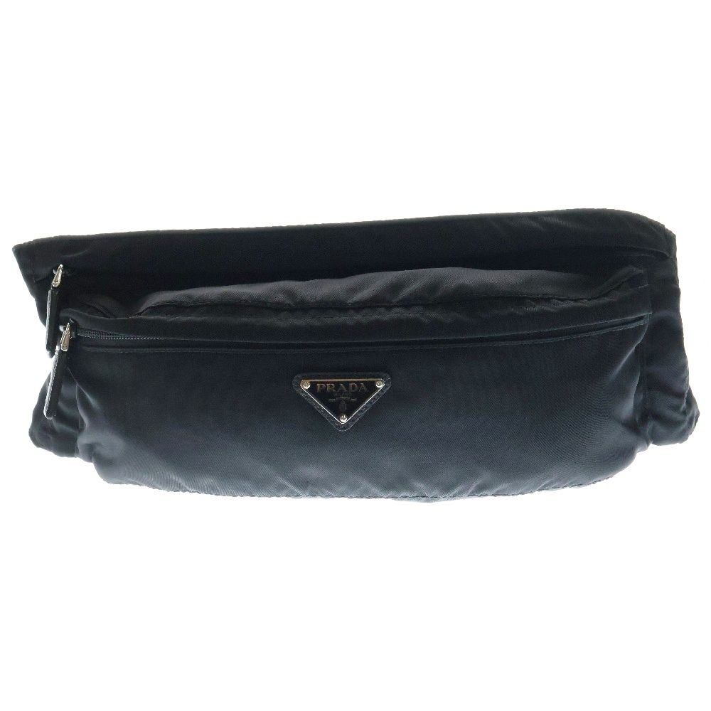 PRADA プラダ ナイロン 三角プレート テスート ボディバッグ ショルダーバッグ ブラック 2VL132