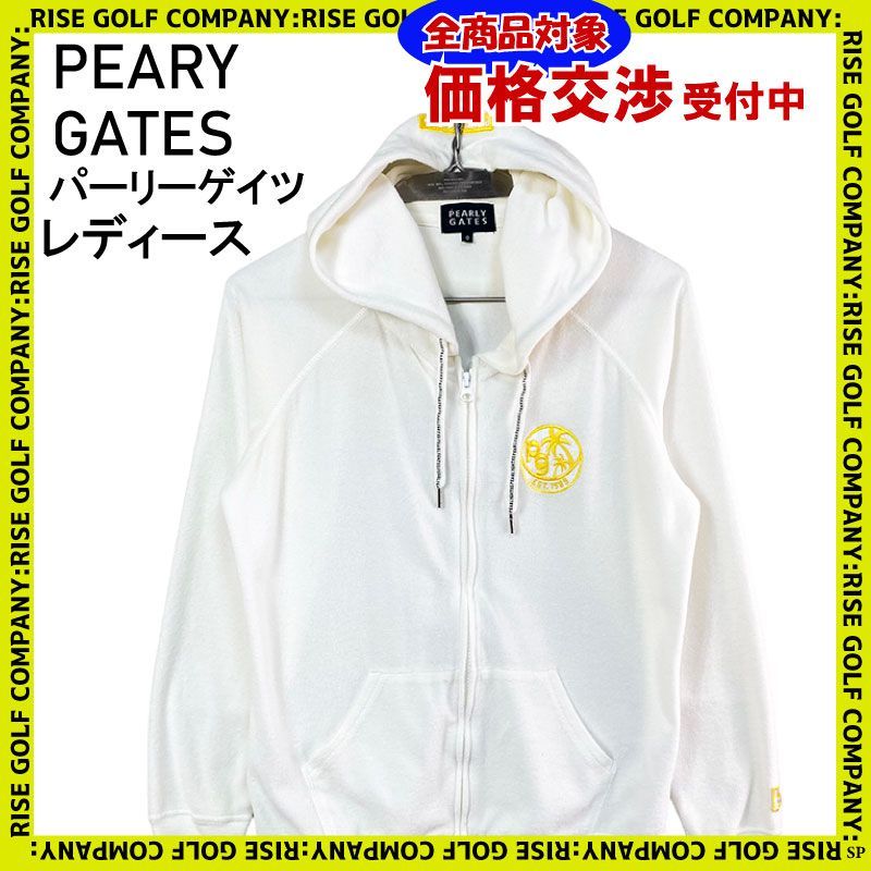 PEARLY GATES パーリーゲイツ フルジップ パーカー ホワイト