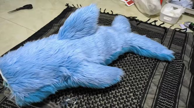 着ぐるみヘッド(ネコ) 着ぐるみヘッド 猫 オレンジ 全頭ヘッド ケモノ マスク ファー