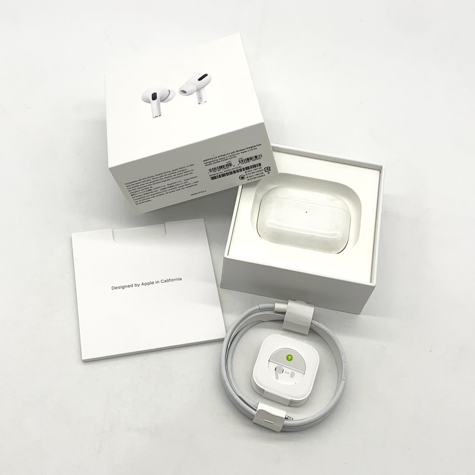 ▽【動作確認済み】Apple AirPods Pro MWP22J/A ワイヤレスイヤホン 箱