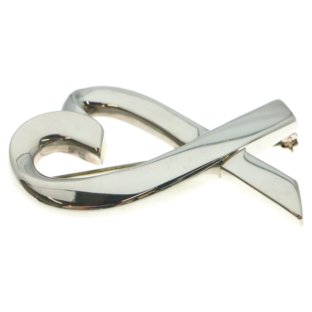 TIFFANY-Co ティファニー ラビングハート ブローチ ピンバッジ シルバー