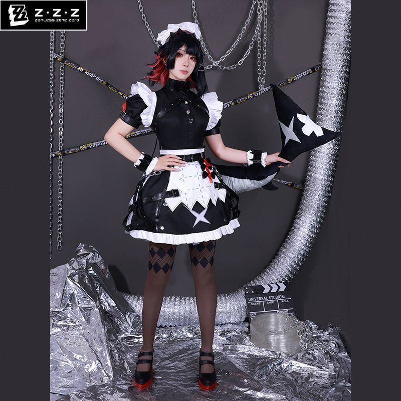 ゼンレスゾーンゼロ エレン ジョー コスプレ衣装 尻尾付き Zenless Zone Zero ヒロイン Ellen Joe コスプレ衣装 ドレス コスチューム ハロウィン クリスマス 制服 大人 子供 cosplay イベント