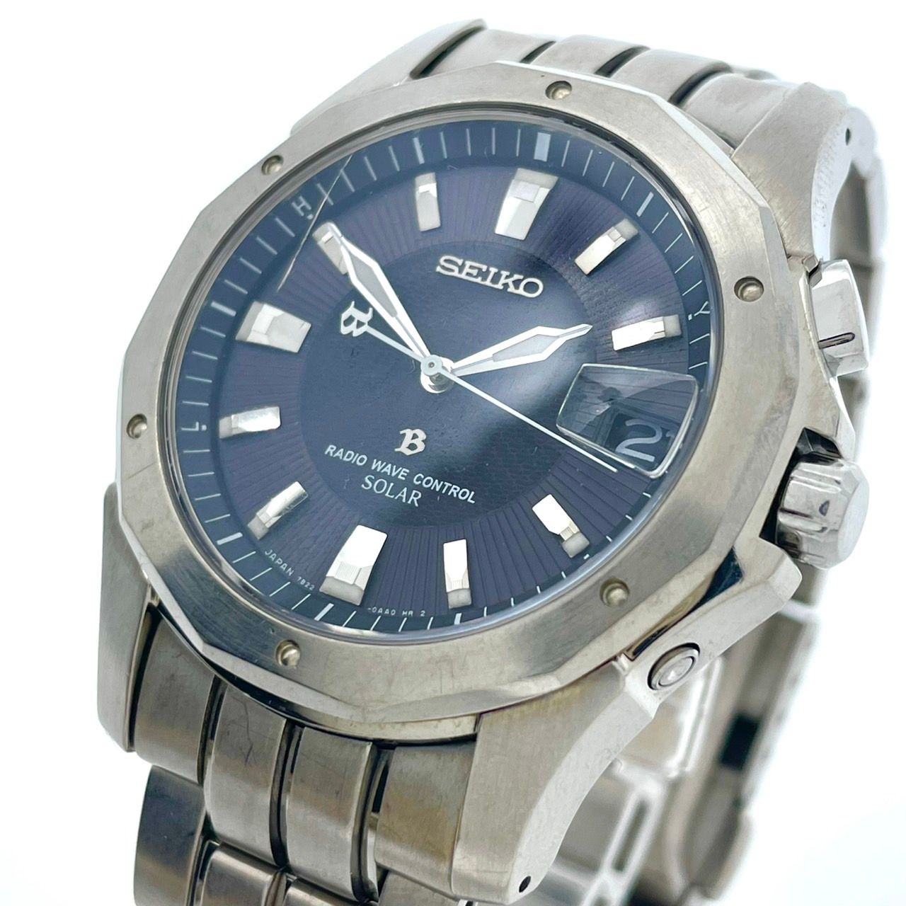 電波ソーラー、希少】SEIKO セイコー ブライツ チタン 7B22-0AC0 電波
