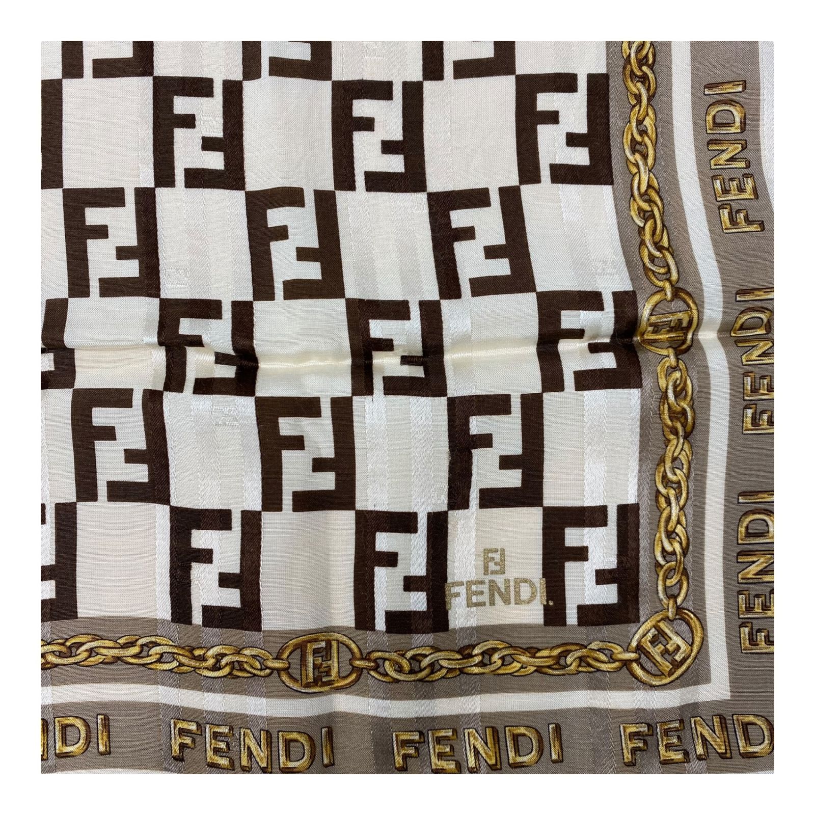 中古品】FENDI フェンディ スカーフ 2点セット ベージュ レディース 