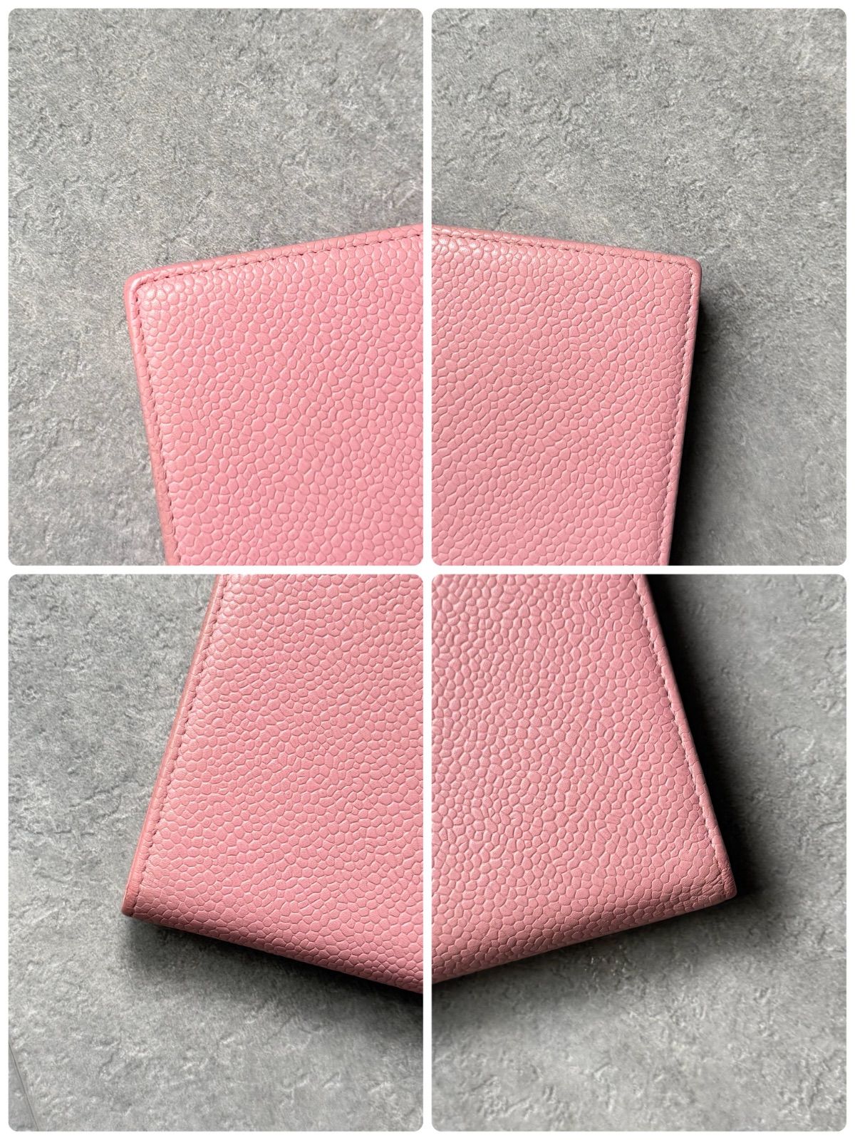 CHANEL シャネル 二つ折り 長財布 キャビアスキン がま口財布 デカココ