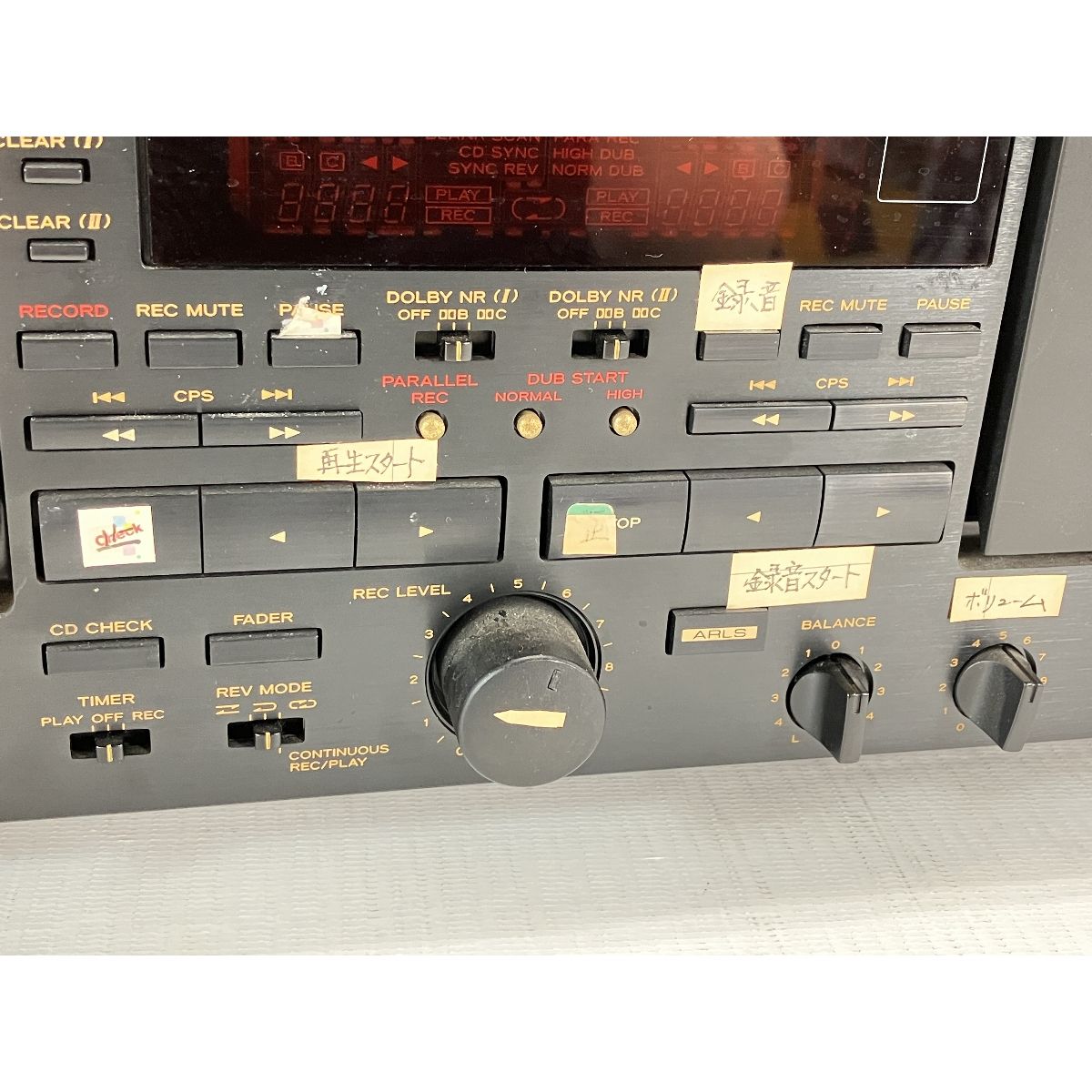 TEAC W-6000R ダブルカセットデッキ カセットプレイヤー ジャンク