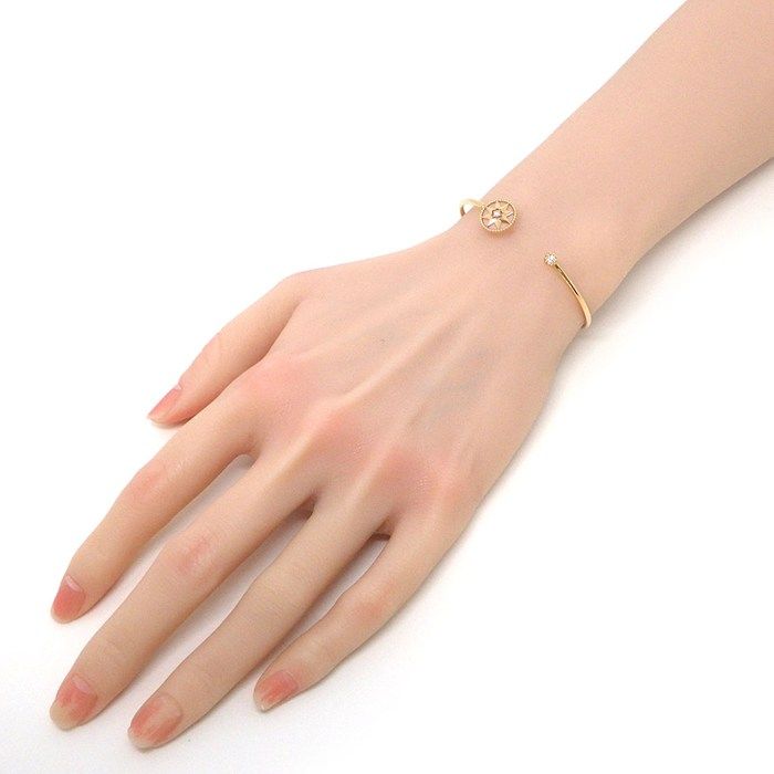 クリスチャンディオール Christian Dior バングル ローズデヴァン JRDV95199_0000 ピンク オパール ダイヤモンド 計0.08ct K18PG 箱 保付き SIROKUMA-CORPORATION_COM