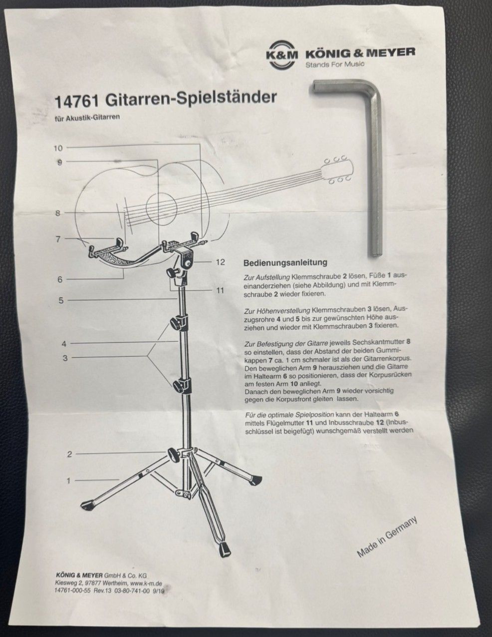 K-M ケーアンドエム 14761 立奏ギタースタンド IMPECCABLEHEALTHCARESERVICES_COM