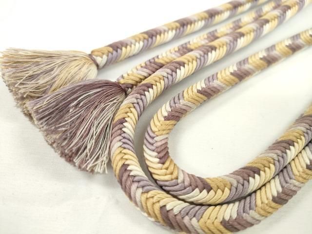 平和屋本店□極上 有職組紐道明 帯締め 奈良組 宮内庁御用 国立博物館