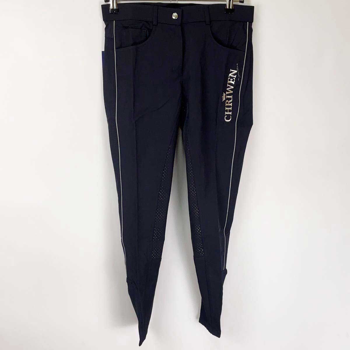 【中古・未使用品】Chriwen クリューベン rosei breeches フルシートグリップ キュロット 40 ネイビー レディース 乗馬 馬術 未使用】Chriwen クリューベン rosei breeches フルシート