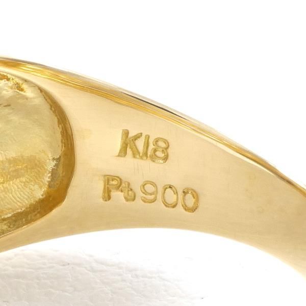 PT900 K18YG リング 指輪 11.5号 ダイヤ 総重量約5.5g - メルカリ