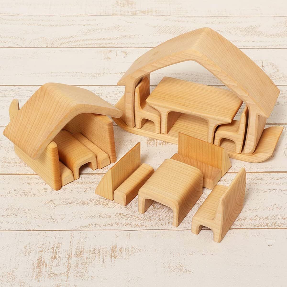 ケーファー　おうちの積み木 ケーファー おうちの積み木 ナチュラル | 木のおもちゃ専門店