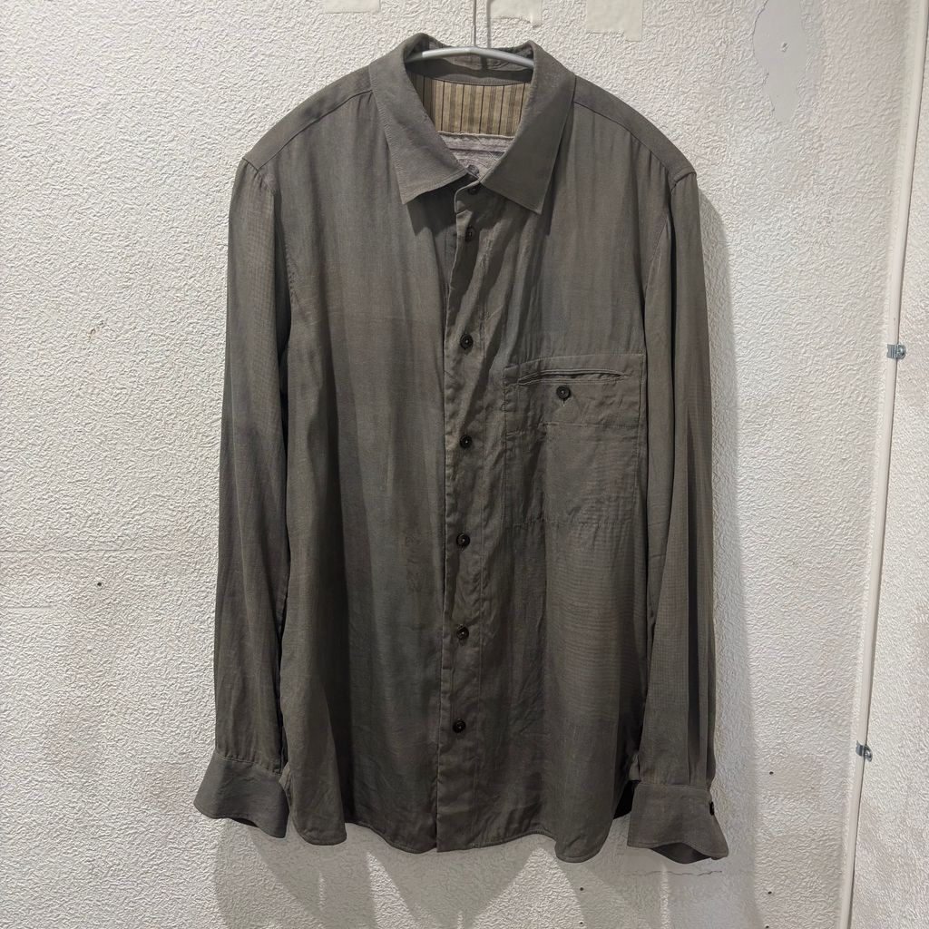 ZIGGY CHEN ジギーチェン 24SS Classic Collar Shirt 長袖 シルク 