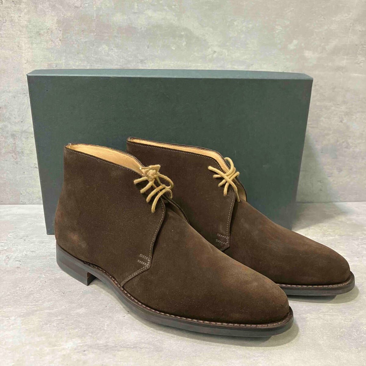 CROCKETT &JONES×PAUL SMITH COLLECTION スエードチャッカブーツ 