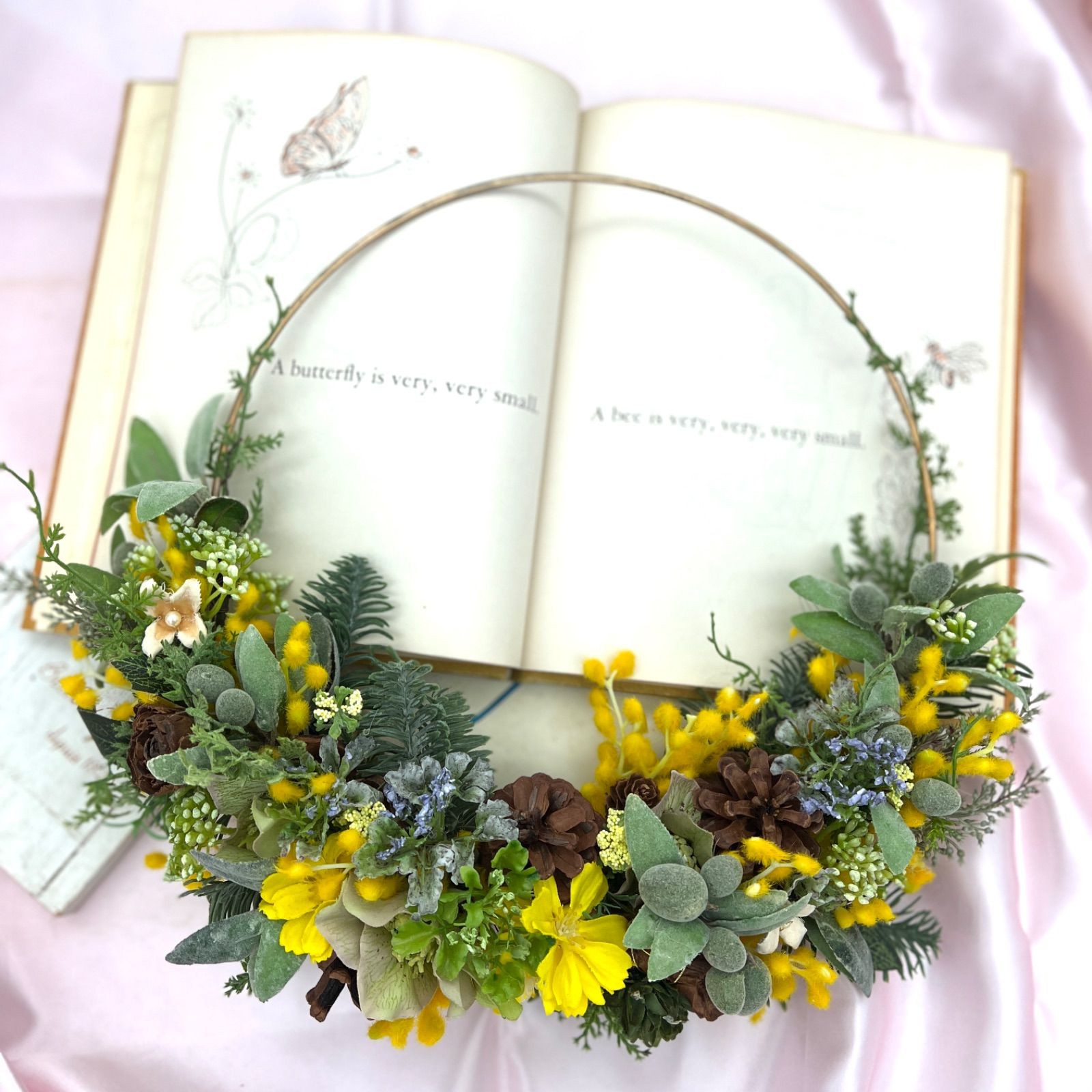 ◇ユーカリ&カスミソウミニリースset◇ナチュラル ◇ユーカリ&カスミソウミニリースset◇ナチュラル ◇ユーカリ