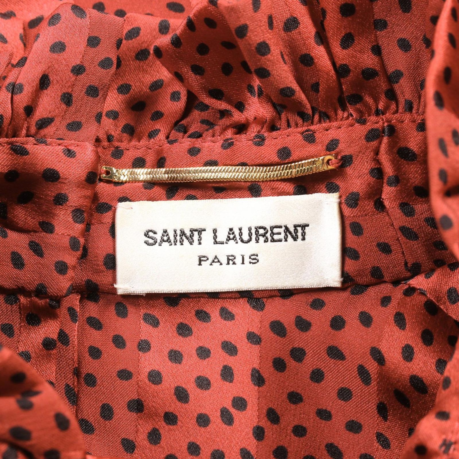 極美品★SAINT LAURENT PARIS★エディ★シルク★ボウタイブラウス SAINT LAURENT PARIS サンローランパリ ﾍﾞｰｼﾞｭ 646010 ｼﾙｸﾎﾞｳﾀｲ