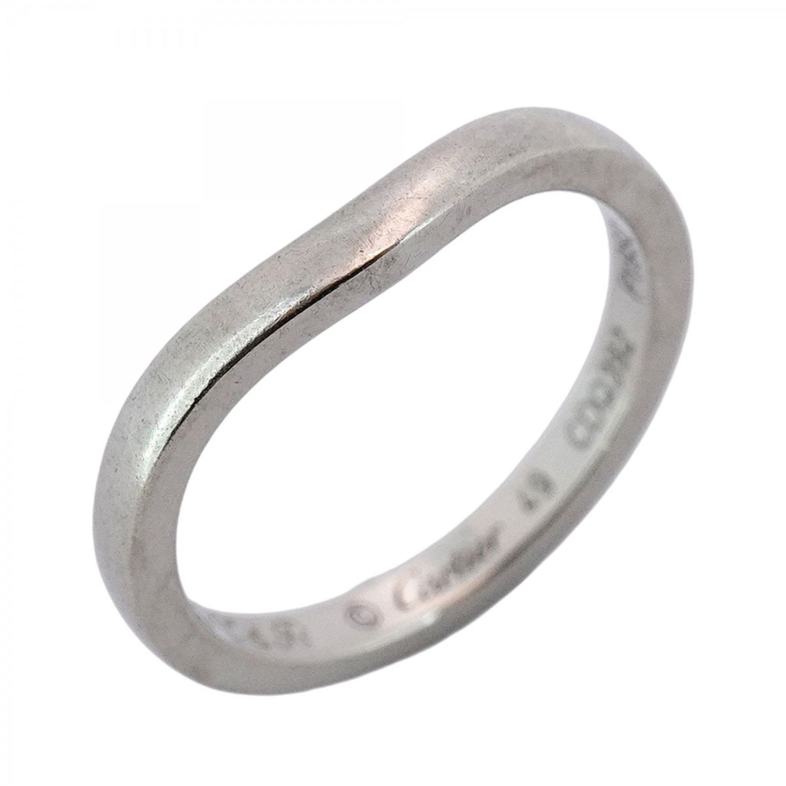 【Cartier】プラチナリング/バレリーナ/カーブ/9号(49) Cartier】プラチナリング/バレリーナ/カーブ/9号(49) - メルカリ