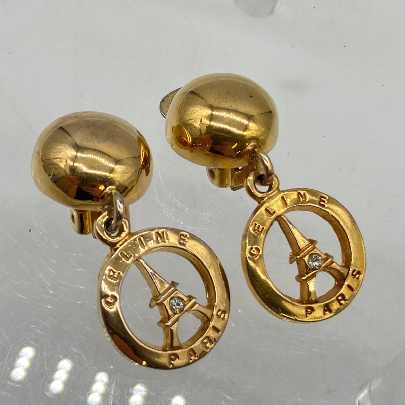 ２点セット　CELINE セリーヌ 凱旋門　 ネックレス　イヤリング　ゴールド 2点セット CELINE セリーヌ 凱旋門 ネックレス イヤリング ゴールド