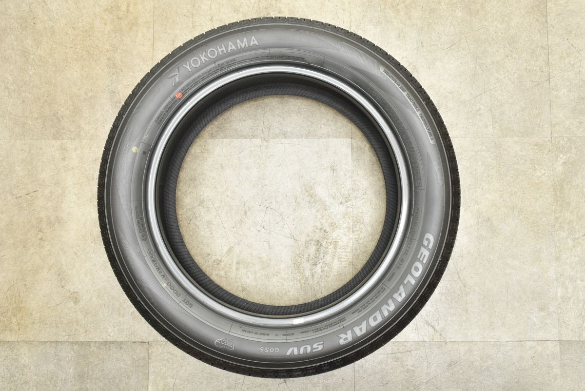 新車外し バリ溝】ヨコハマ ジオランダーSUV G055 225/55R18 4本 